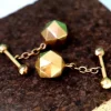 Best Pamono Gold Cufflinks in the Shape of Multifaceted Balls, Set of 2