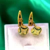 Pamono Gold Cufflinks with Enamelled Reliefs, Set of 2