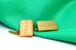 Pamono Gold Cufflinks with Reliefs, Set of 2><noscript><img width=