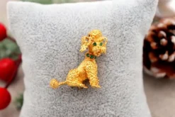 Clearance Pamono Gold Dog-Shaped Brooch