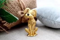 Online Pamono Gold Dog-Shaped Brooch