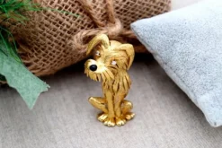 Online Pamono Gold Dog-Shaped Brooch