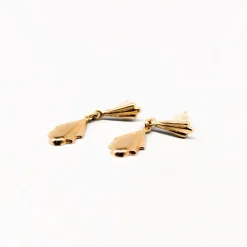 Online Pamono Gold Earrings, Set of 2