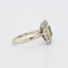 Pamono Gold Emerald and Diamond Ring> Rings