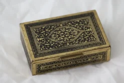 Hot Pamono Gold Jewelry Box, France, 1970s