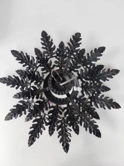 Pamono Gold Leaf Metal Ceiling Light, 1950><noscript><img width=