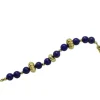 Pamono Gold Link Bracelet with Lapis> Bracelets