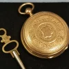 Outlet Pamono Gold Pocket Watch with Key, France
