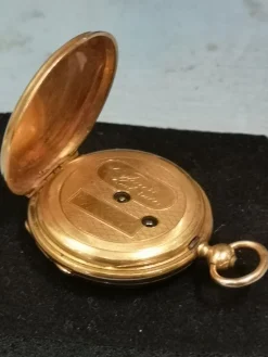 Outlet Pamono Gold Pocket Watch with Key, France