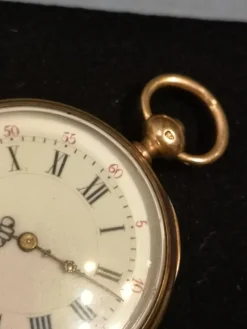 Outlet Pamono Gold Pocket Watch with Key, France