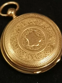 Outlet Pamono Gold Pocket Watch with Key, France