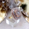 Hot Pamono Gold Ring with 53 Brilliant-Cut Diamonds