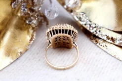 Hot Pamono Gold Ring with 53 Brilliant-Cut Diamonds