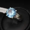 Pamono Gold Ring with Diamonds and Synthetic Spinel, 2000s> Rings