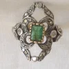 Pamono Gold Ring with Emerald, 1890s> Rings