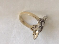 Pamono Gold Ring with Emerald, 1890s><noscript><img width=