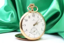 Pamono Gold Rio De Janeiro Grand Prix Paris 1900 Pocket Watch from Omega><noscript><img width=
