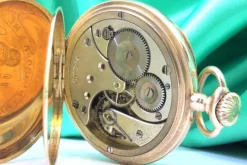 Pamono Gold Rio De Janeiro Grand Prix Paris 1900 Pocket Watch from Omega><noscript><img width=