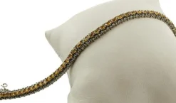 Discount Pamono Gold Tennis Bracelet with Diamond and Sapphire