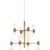Outlet Pamono Golden Aballs Chandelier 8 by Parachilna