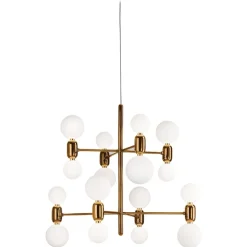 Outlet Pamono Golden Aballs Chandelier 8 by Parachilna