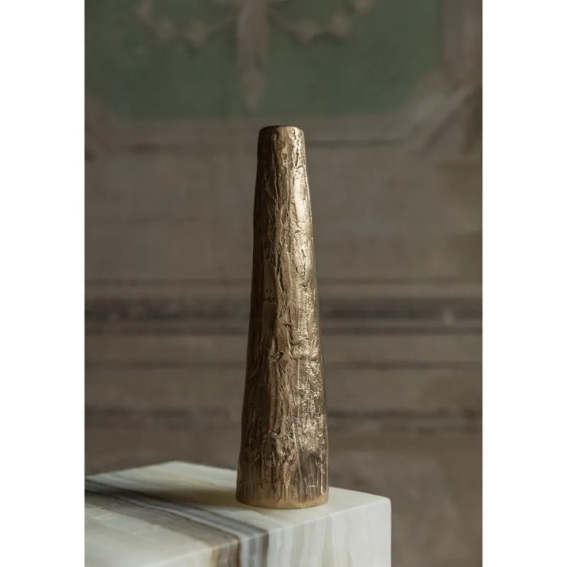 Pamono Golden Grande Candle Pillar by Rick Owens