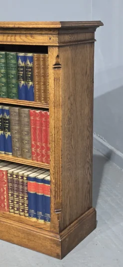 Discount Pamono Golden Oak Open Adjustable Library Bookcase, 1920s