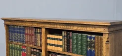 Discount Pamono Golden Oak Open Adjustable Library Bookcase, 1920s