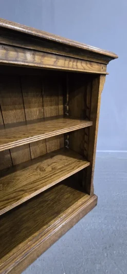 Discount Pamono Golden Oak Open Adjustable Library Bookcase, 1920s
