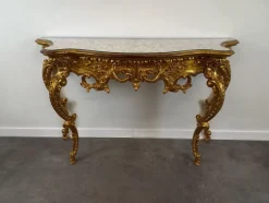 Discount Pamono Golden Support Console, 1980s