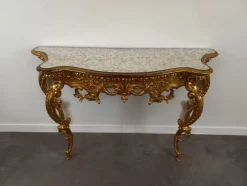 Discount Pamono Golden Support Console, 1980s