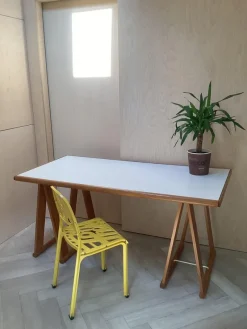 Outlet Pamono Goldenrod Architecture Desk, 1970s