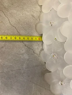 New Pamono Gold-Flowers Murano Glass Flush Mount by Simoeng