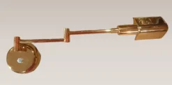 Pamono Gold-Plated Brass Wall Light, 1980s> Wall Lights & Sconces