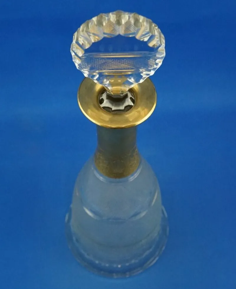 Sale Pamono Gold-Plated Crystal Glass Decanter from Ludwig Moser, Austria, 19th Century