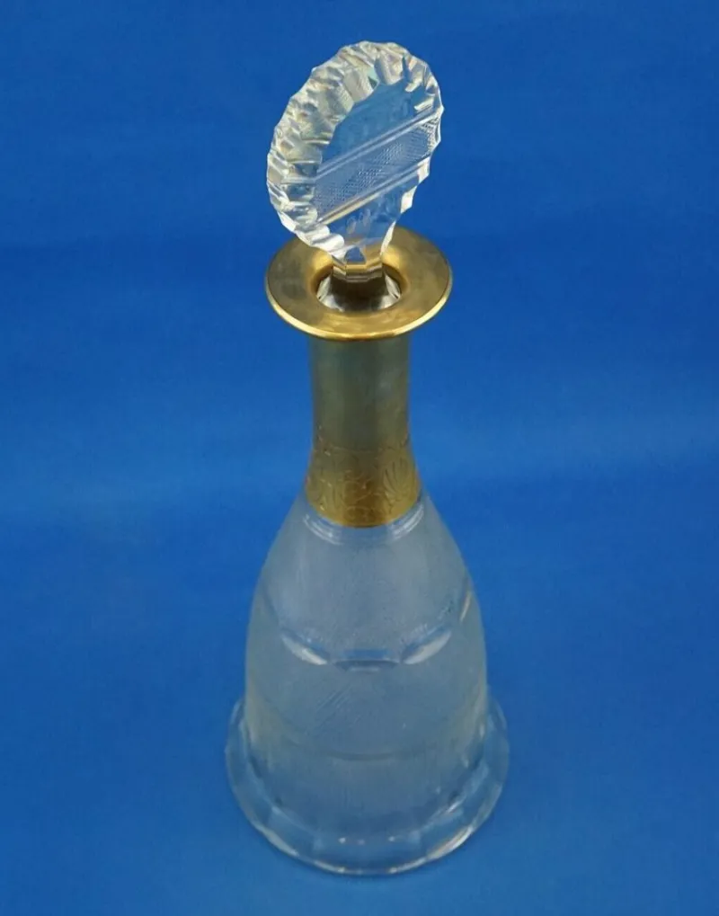 Sale Pamono Gold-Plated Crystal Glass Decanter from Ludwig Moser, Austria, 19th Century