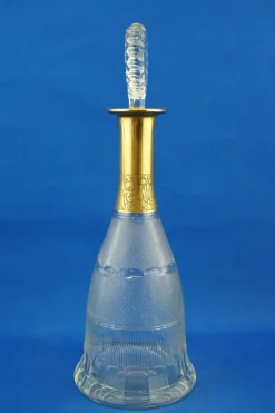 Sale Pamono Gold-Plated Crystal Glass Decanter from Ludwig Moser, Austria, 19th Century