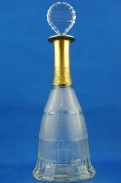 Sale Pamono Gold-Plated Crystal Glass Decanter from Ludwig Moser, Austria, 19th Century