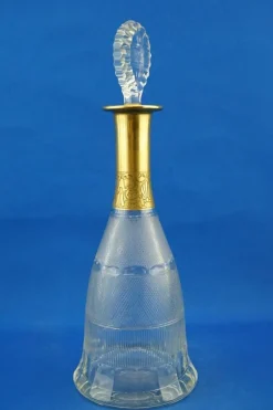 Sale Pamono Gold-Plated Crystal Glass Decanter from Ludwig Moser, Austria, 19th Century