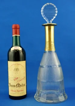 Sale Pamono Gold-Plated Crystal Glass Decanter from Ludwig Moser, Austria, 19th Century