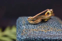 Pamono Gold-Plated Snake Brooch by Maison Savard Fix, 1910s><noscript><img width=