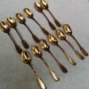 New Pamono Gold-Plated Sterling Silver Coffee Spoons from Christofle, France, Set of 12