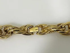Pamono Gold-Plated Triple Twisted Necklace from Nina Ricci, 1980s><noscript><img width=
