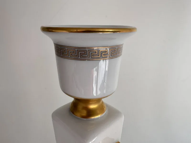 Pamono Gorgona Gold Candleholder by Versace for Rosenthal Studio Linie, Germany, 1993> Candleholders
