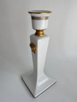 Pamono Gorgona Gold Candleholder by Versace for Rosenthal Studio Linie, Germany, 1993><noscript><img width=