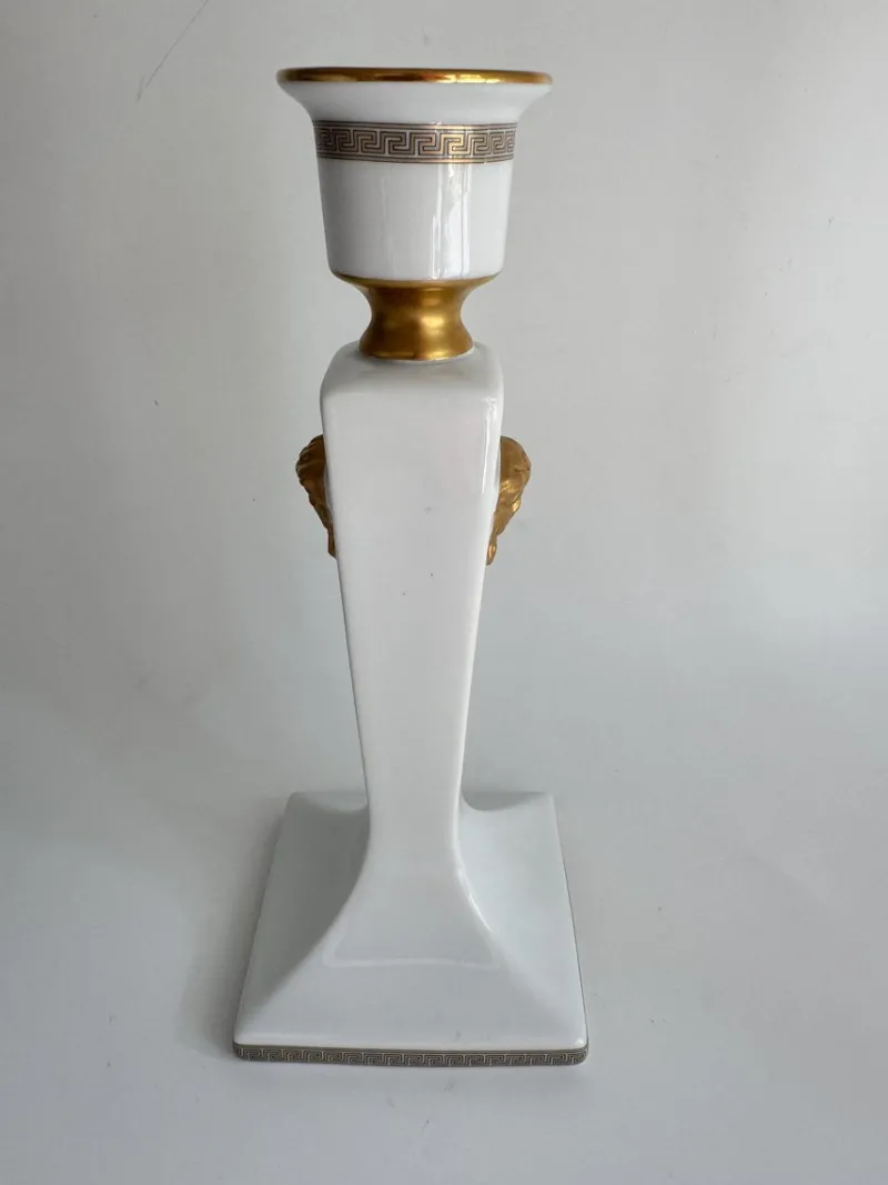 Pamono Gorgona Gold Candleholder by Versace for Rosenthal Studio Linie, Germany, 1993> Candleholders
