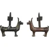 Pamono Gothic Bronze Candlesticks, Germany, 1380s, Set of 2> Candleholders