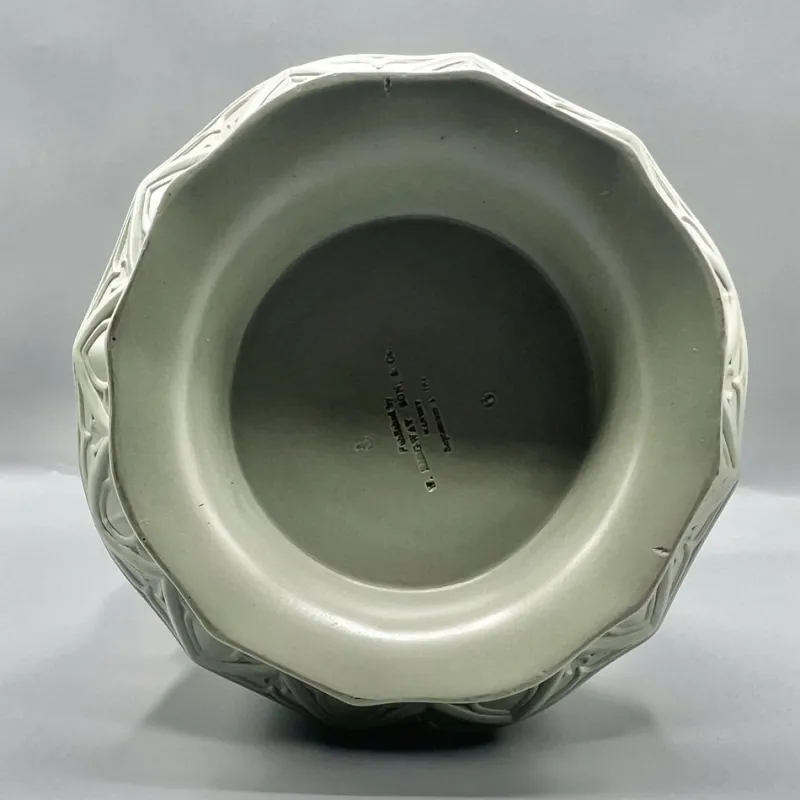 Pamono Gothic Revival Ceramic Relief Jug with Pewter Mount from W. Ridgway & Son, England, 1840s> Bottles, Carafes & Jugs