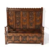 Online Pamono Gothic Revival Oak High Back Hall Bench, 1900s