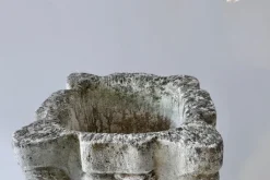Pamono Gothic Revival Stone Planters, UK, 1940s, Set of 2><noscript><img width=